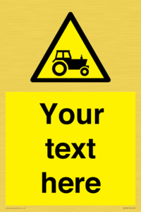 Custom warning farm machinery